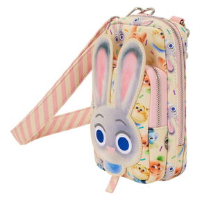 Zootopia 2 Judy Hopps Cotton Candy Cosplay Cell Phone Crossbody Bag with Coin Bag