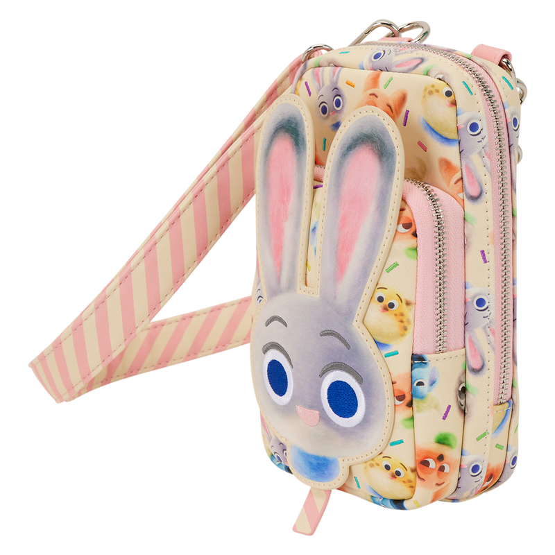Zootopia 2 Judy Hopps Cotton Candy Cosplay Cell Phone Crossbody Bag with Coin Bag