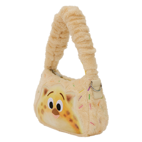 Zootopia 2 Officer Clawhauser Cotton Candy Plush Cosplay Crossbody Bag