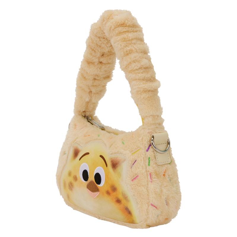Zootopia 2 Officer Clawhauser Cotton Candy Plush Cosplay Crossbody Bag