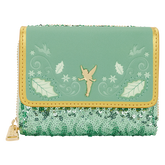 Peter Pan Tinker Bell Holiday Sequin Tri-Fold Wallet
