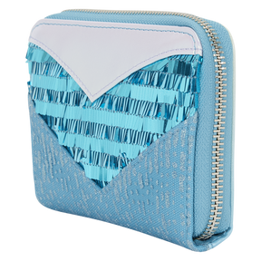 Frozen Princess Elsa Glitter Sequin Cosplay Zip Around Wallet