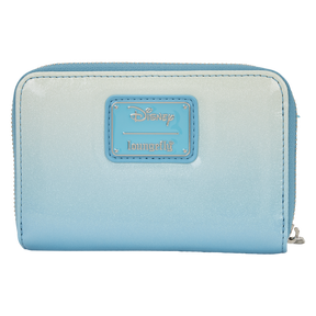 Frozen Princess Elsa Glitter Sequin Cosplay Zip Around Wallet