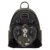 Wednesday Black Roses Mini Backpack
