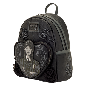 Wednesday Black Roses Mini Backpack