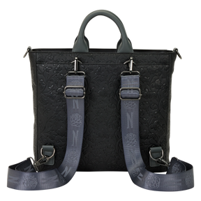 Wednesday Black Roses Convertible Backpack & Tote Crossbody Bag