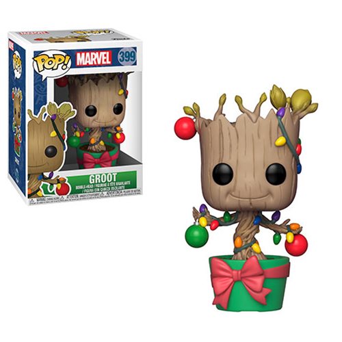 Marvel Holiday Groot with Lights Funko Pop! Vinyl Figure #399