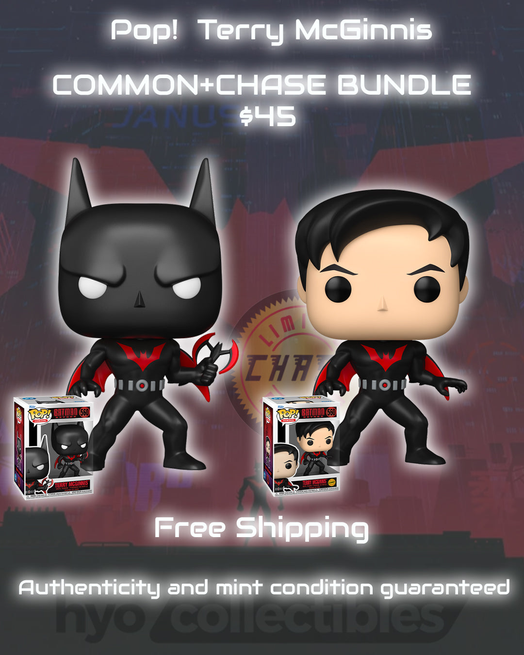 Pop! Terry McGinnis, Regular and CHASE Bundle