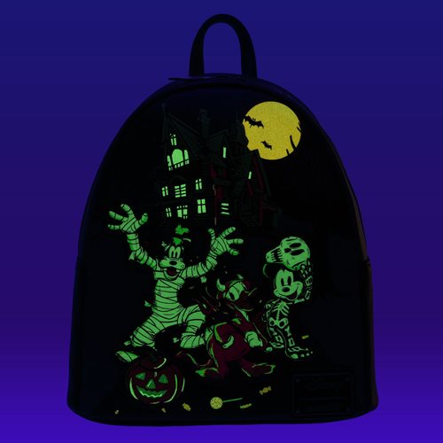 Disney 100 Halloween Trick or Treaters Glow-in-the-Dark Mini-Backpack - Entertainment Earth Exclusive